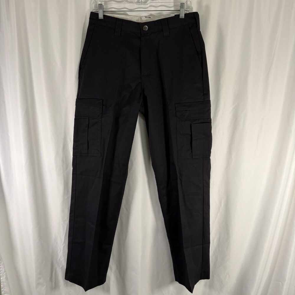 New Dickies Flex Cargo Pants Men's 30x32 Grey Slash Pockets Cotton Blend LP72BK